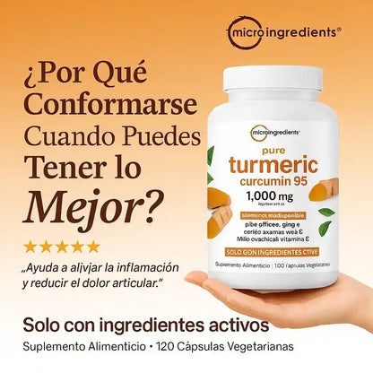 EL Mejor Antiinflamatorio Naturalmente comprobado - Cúrcuma 95%
