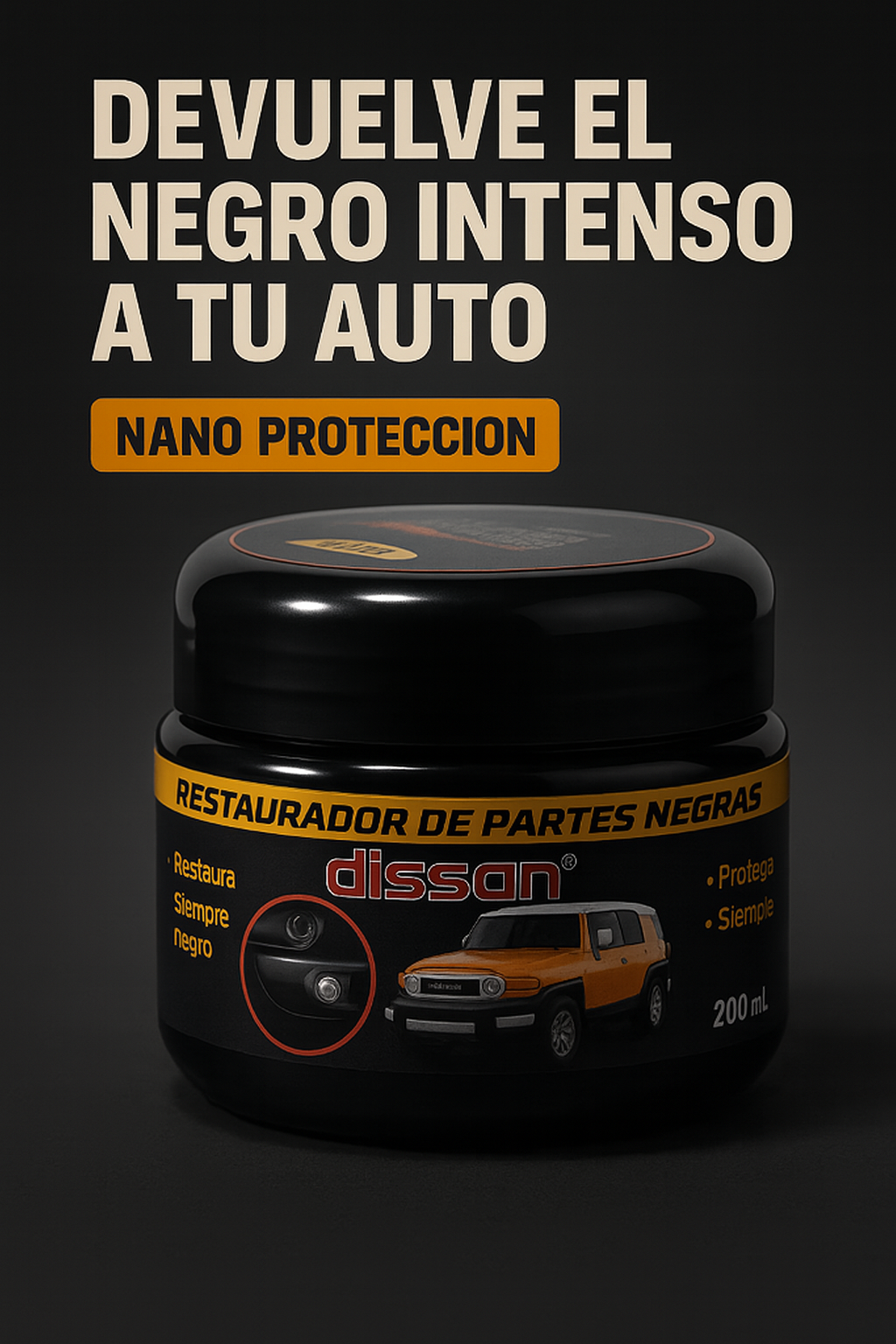 Restaurador de partes negras - cambia de vehículo sin comprar