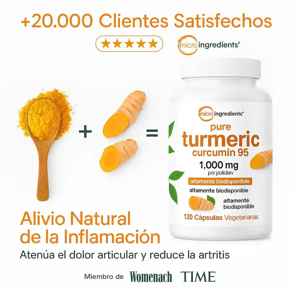 EL Mejor Antiinflamatorio Naturalmente comprobado - Cúrcuma 95%