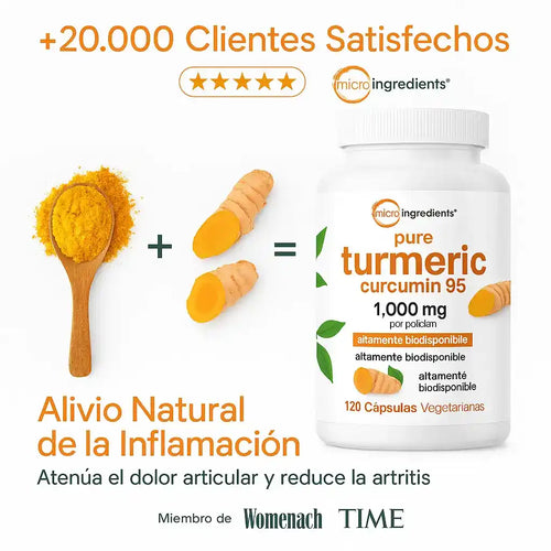 EL Mejor Antiinflamatorio Naturalmente comprobado - Cúrcuma 95%