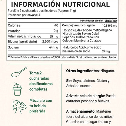 Polvo de Colágeno múltiple